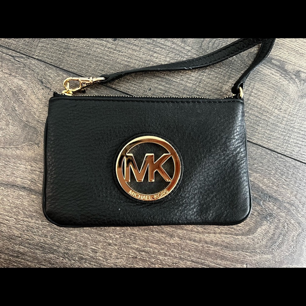 Michael Kor’s Black Wristlet